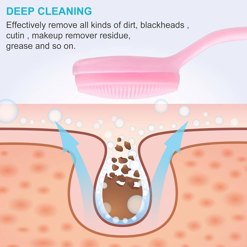 Silicon Facial Cleansing Brush, Soft Face Massage Wash Brush, Exfoliator Face Wash Scrub Cleanser Silicon Facial Cleansing Brush, Soft Face Massage Wash Brush, Exfoliator Face Wash Scrub Cleanser